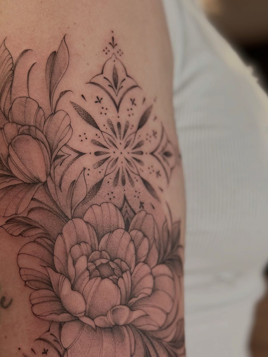 Mandala mit Blüten